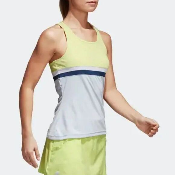 adidas Tops - Adidas Women's Club Tennis Tank Semi Frozen Yellow CE1481 L